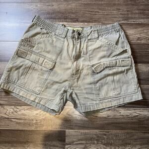 Cabela’s Outdoors Shorts Mens 36 Gray Cargo Utility Hiking Elastic Waist Y2K